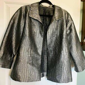 Modern Textured Open Jacket Silver | Chico’s